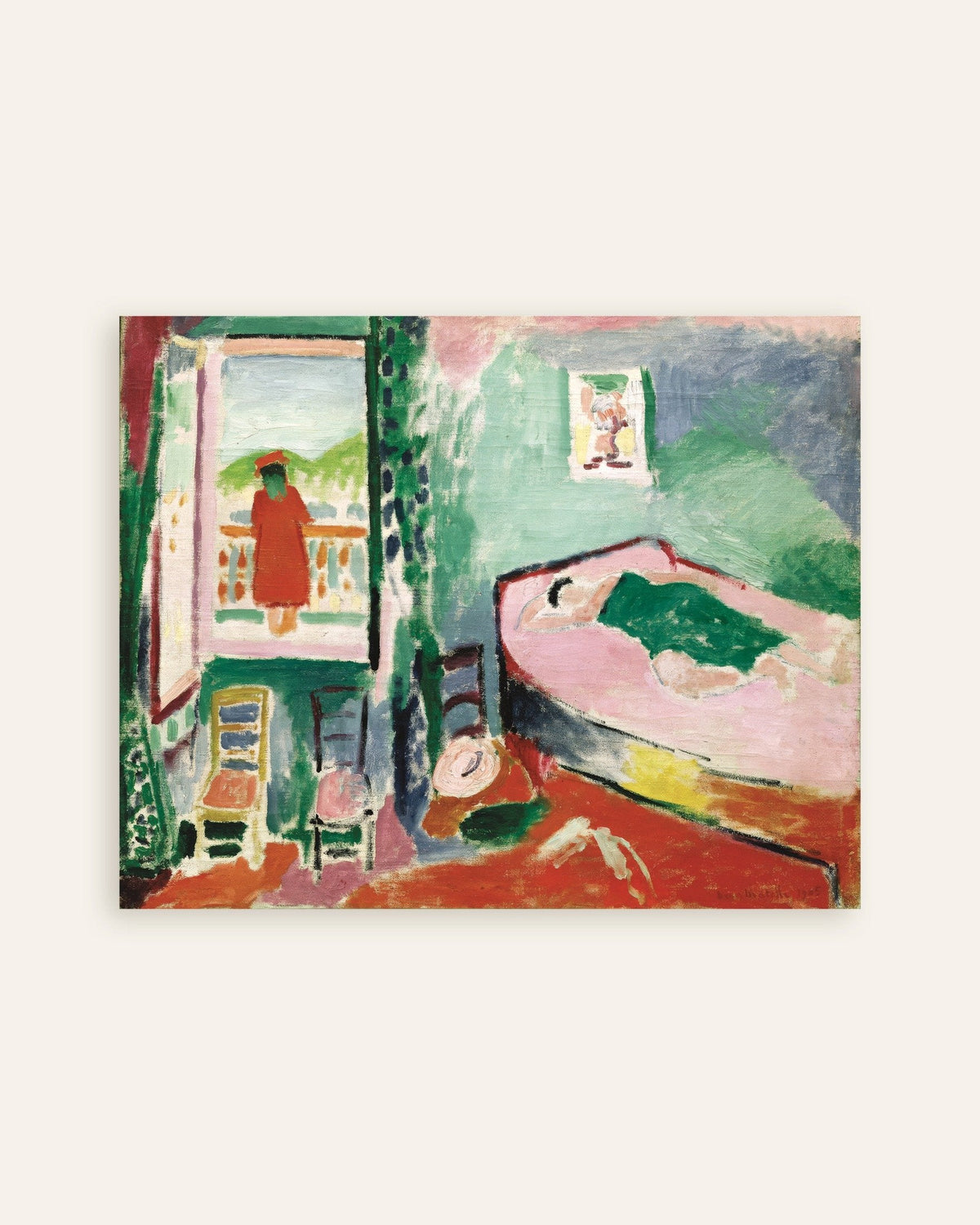 Poster di Interno a Collioure (1905) di Henri Matisse, miniatura