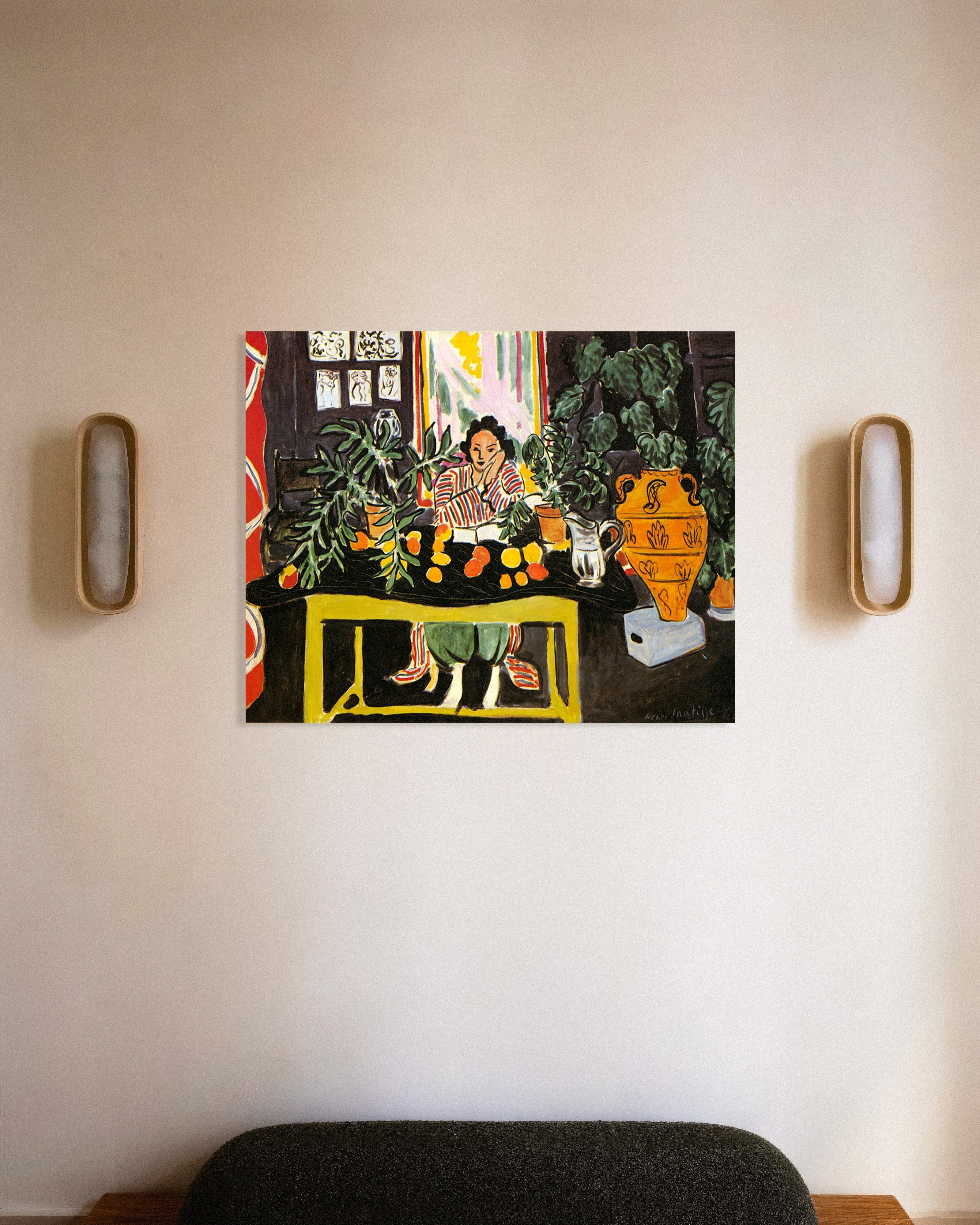 Poster of Interior with Etruscan Vase (1940) by Henri Matisse