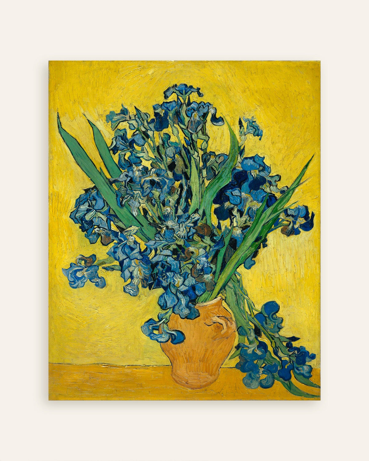 Poster di Iris in un vaso (1890) di Vincent van Gogh, miniatura
