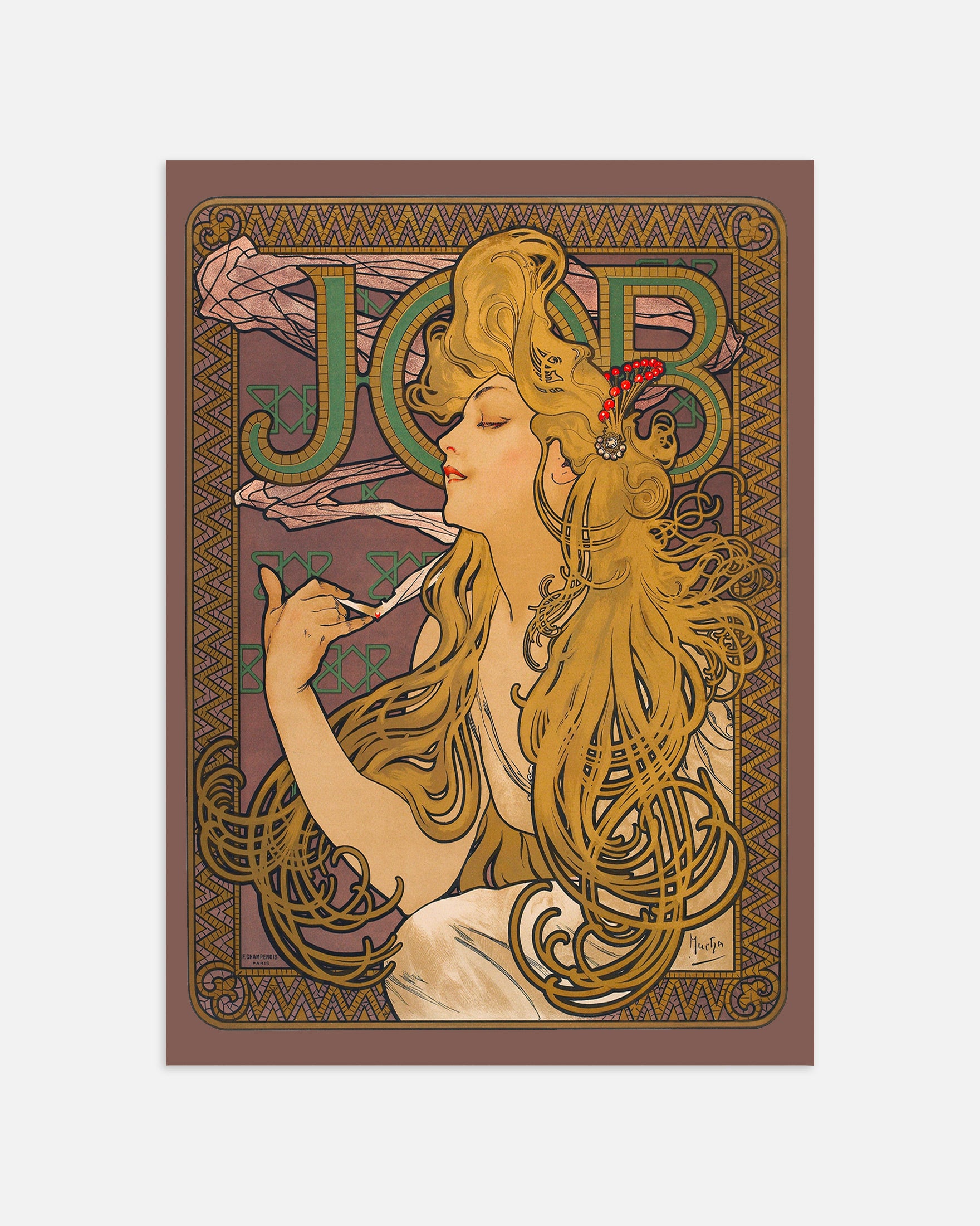 Lavoro (1896) di Alfons Mucha - Poster