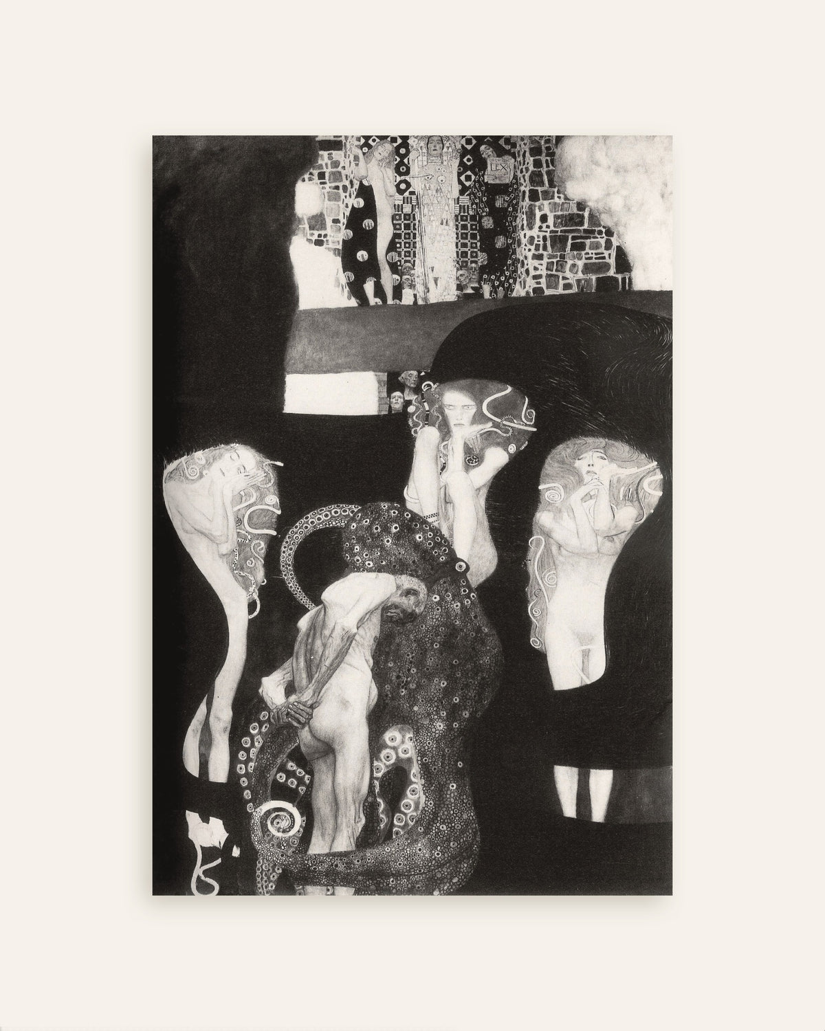 Poster La Giurisprudenza (1907) di Gustav Klimt, miniatura