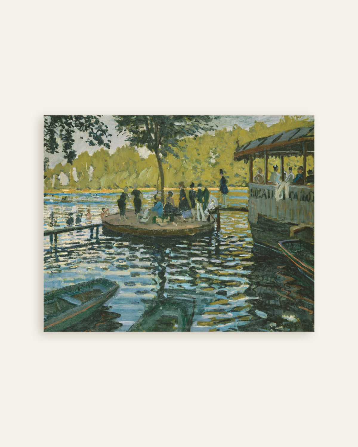 Poster La Grenouillère (1869) di Claude Monet, miniatura