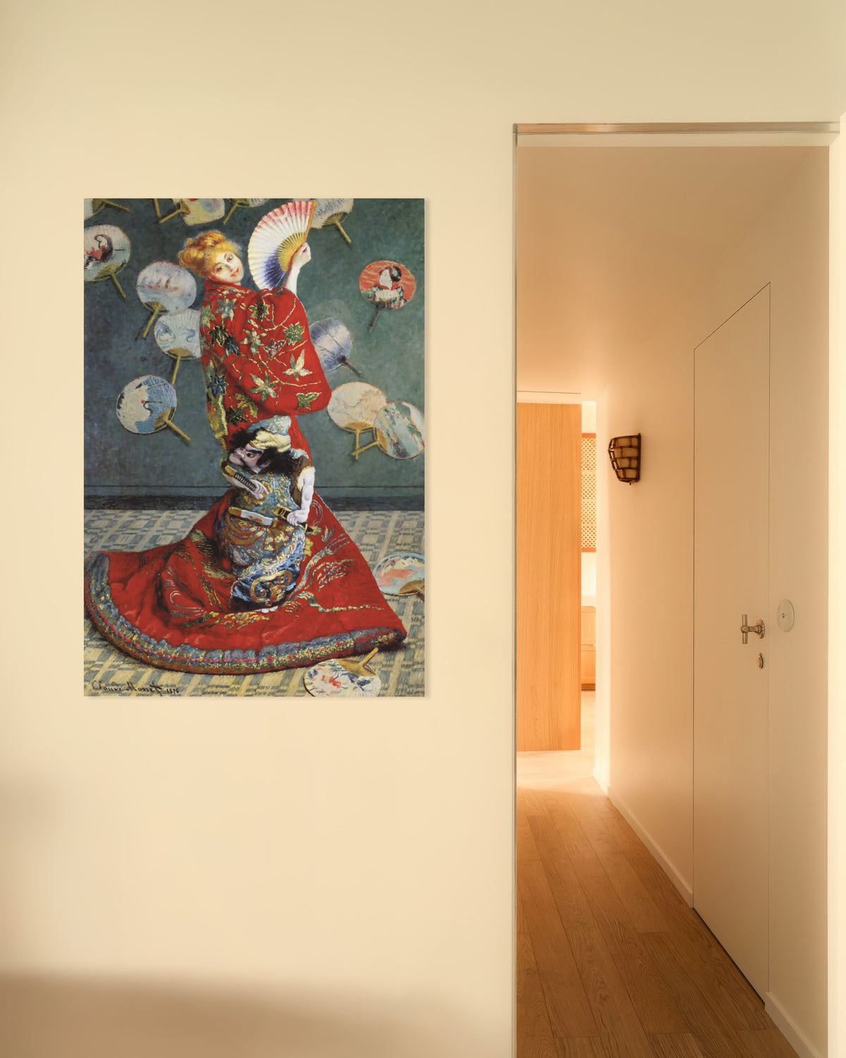 Poster La Japonaise, Camille Monet in costume giapponese (1876) di Claude Monet