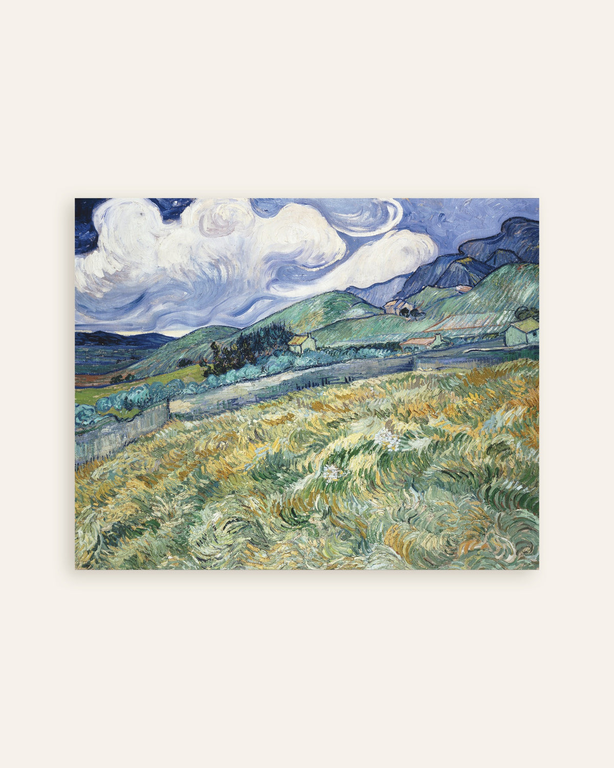 Poster di Paesaggio di Saint-Rémy (1889) di Vincent van Gogh, miniatura