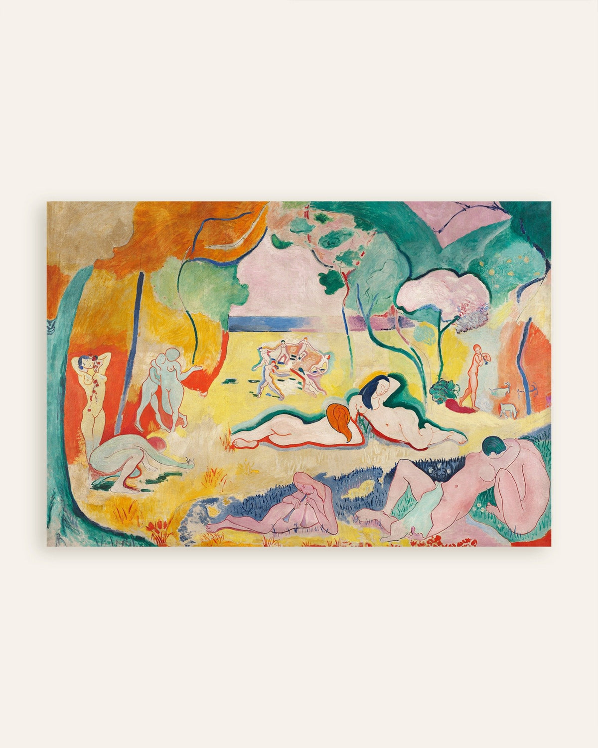 Poster di La gioia di vivere (Le bonheur de vivre) - (1905) di Henri Matisse, miniatura