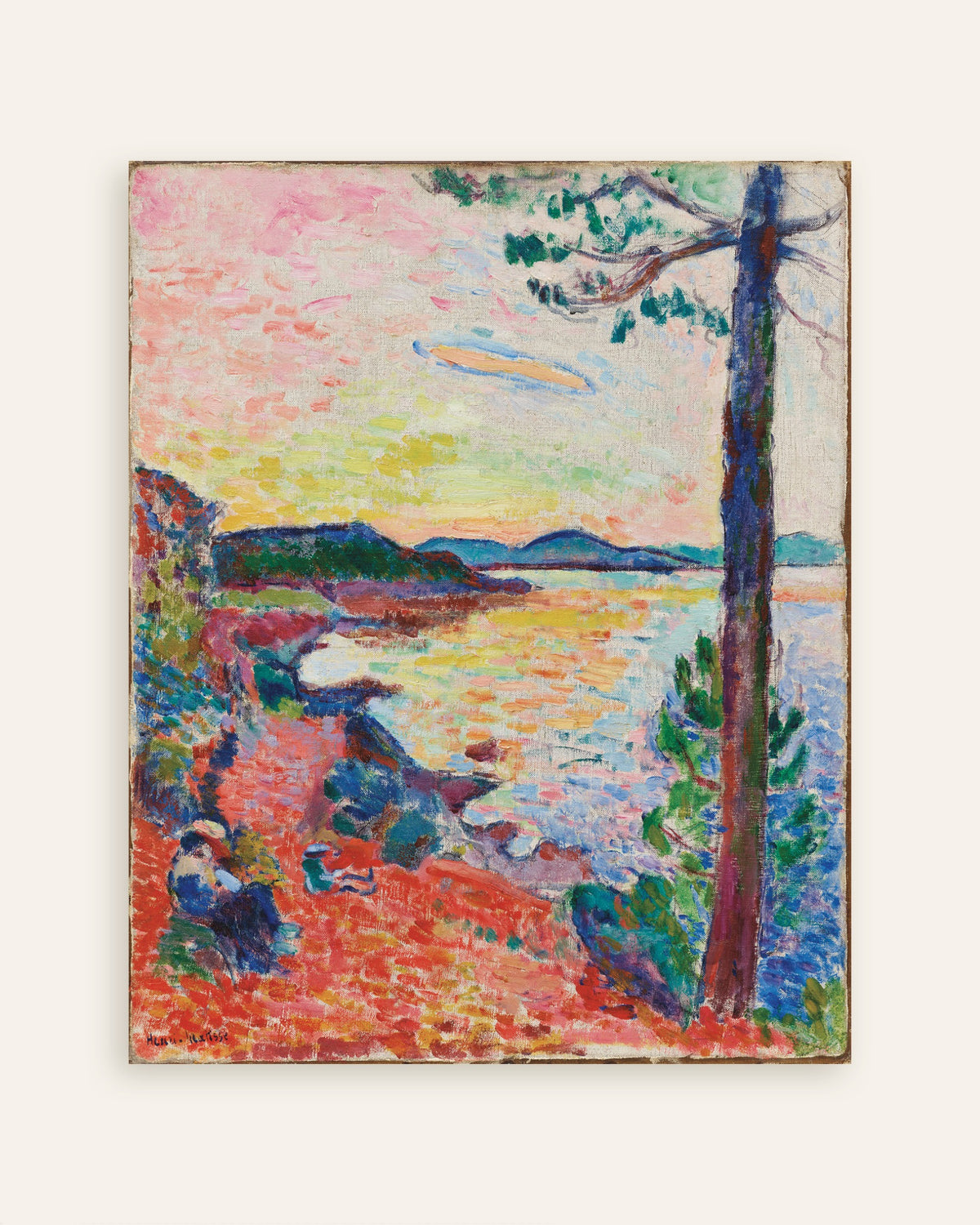 Poster di La merenda, Il golfo di Saint-Tropez (1904) di Henri Matisse, miniatura