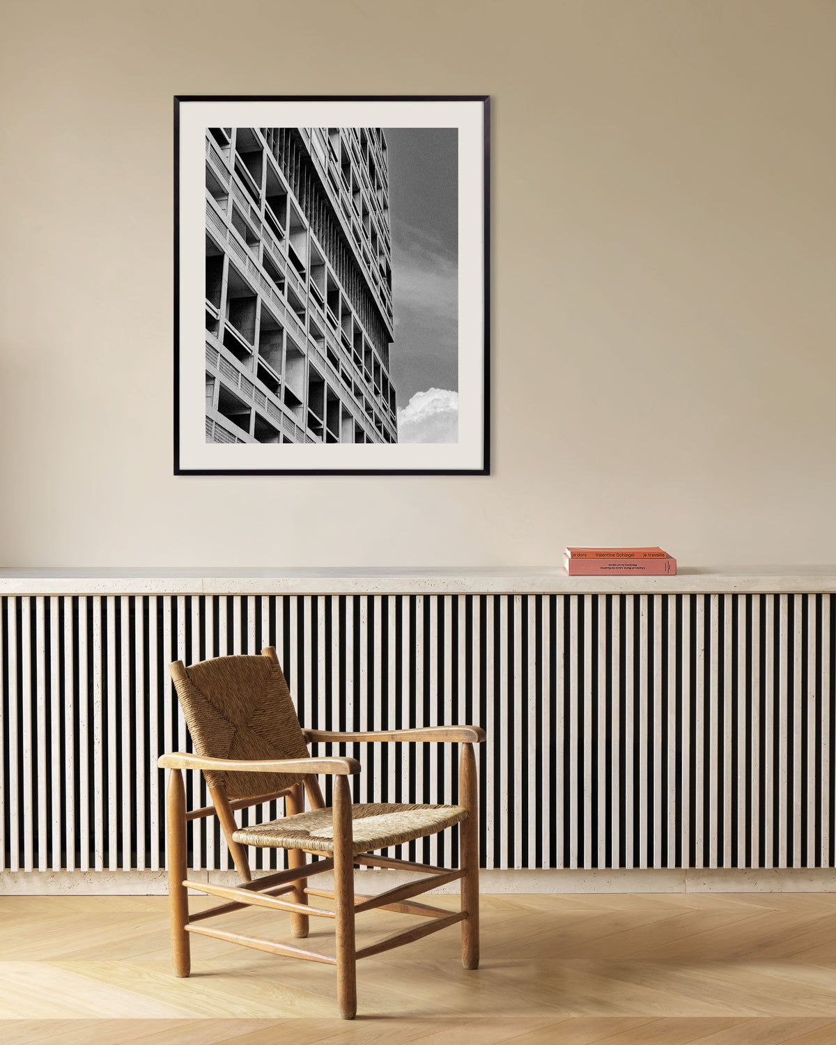 Poster «Logge al sole», con cornice in metallo