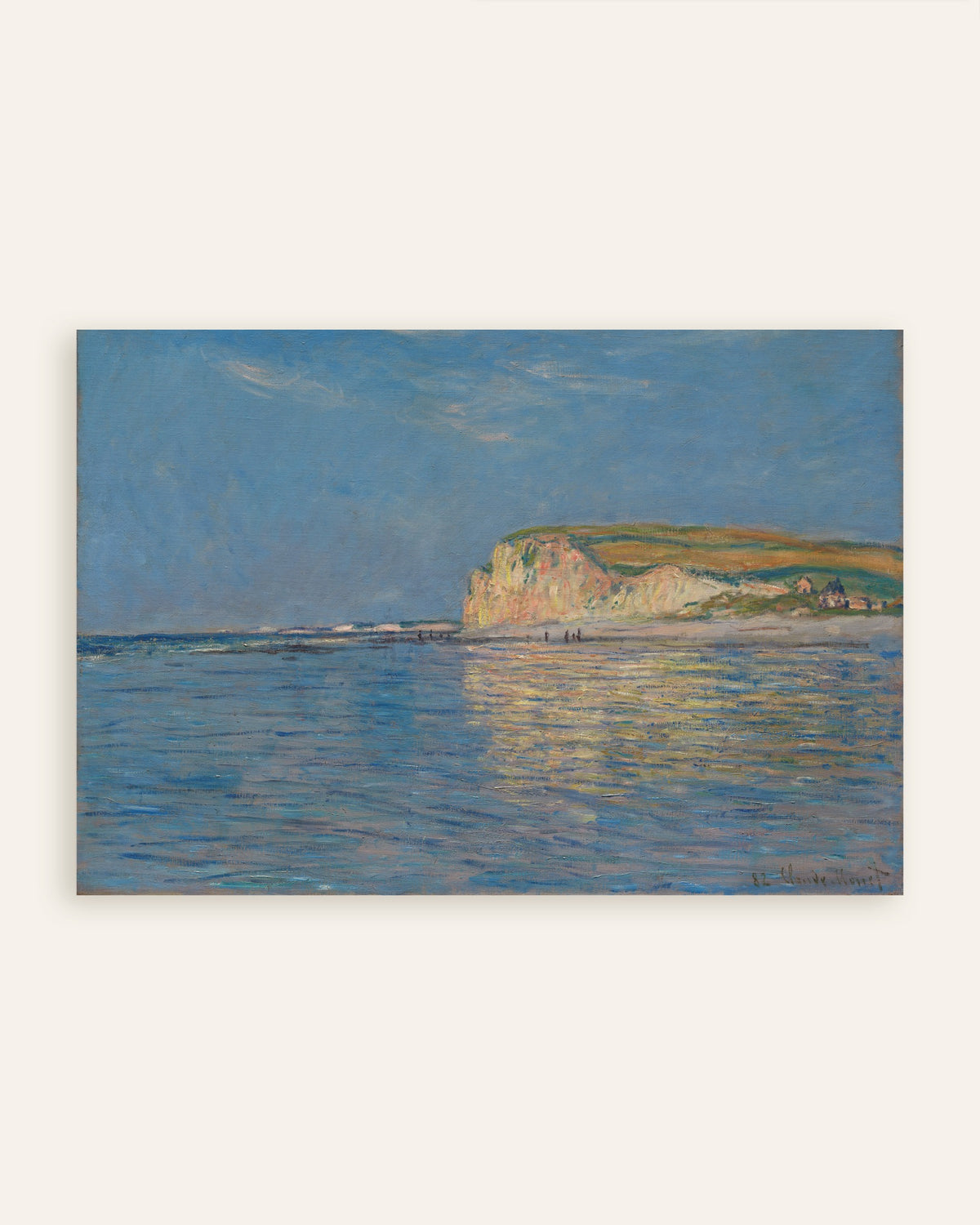 Poster Bassa marea a Pourville, vicino a Dieppe (1882) di Claude Monet, miniatura