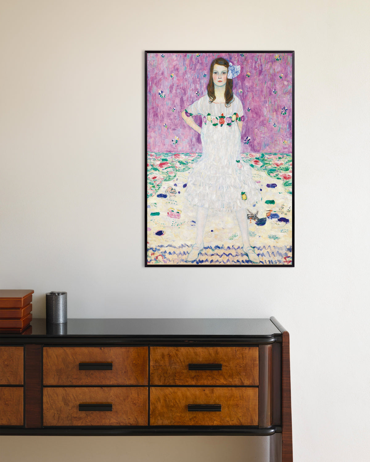 Poster Mäda Primavesi (1912–1913) di Gustav Klimt con cornice in metallo