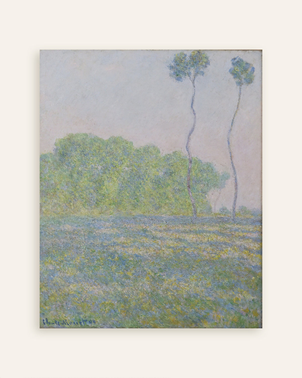 Poster Prato a Giverny (1894) di Claude Monet, miniatura