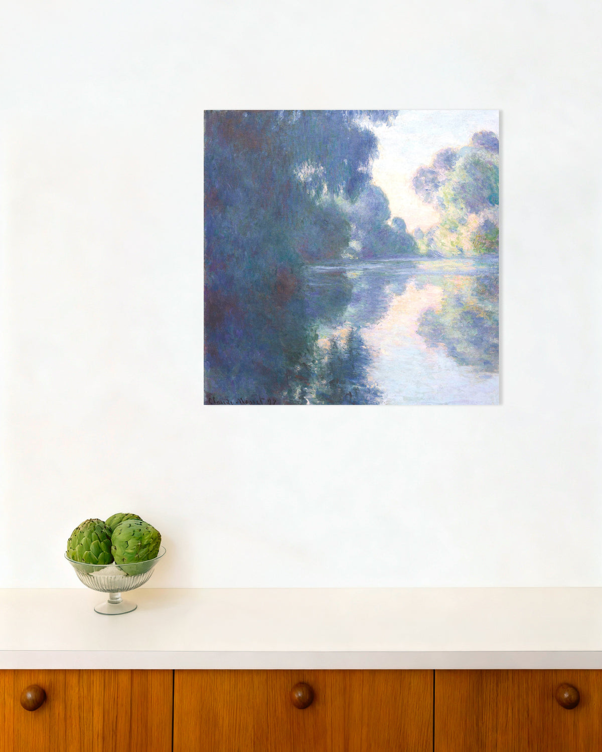 Poster Mattino sulla Senna (1897) di Claude Monet