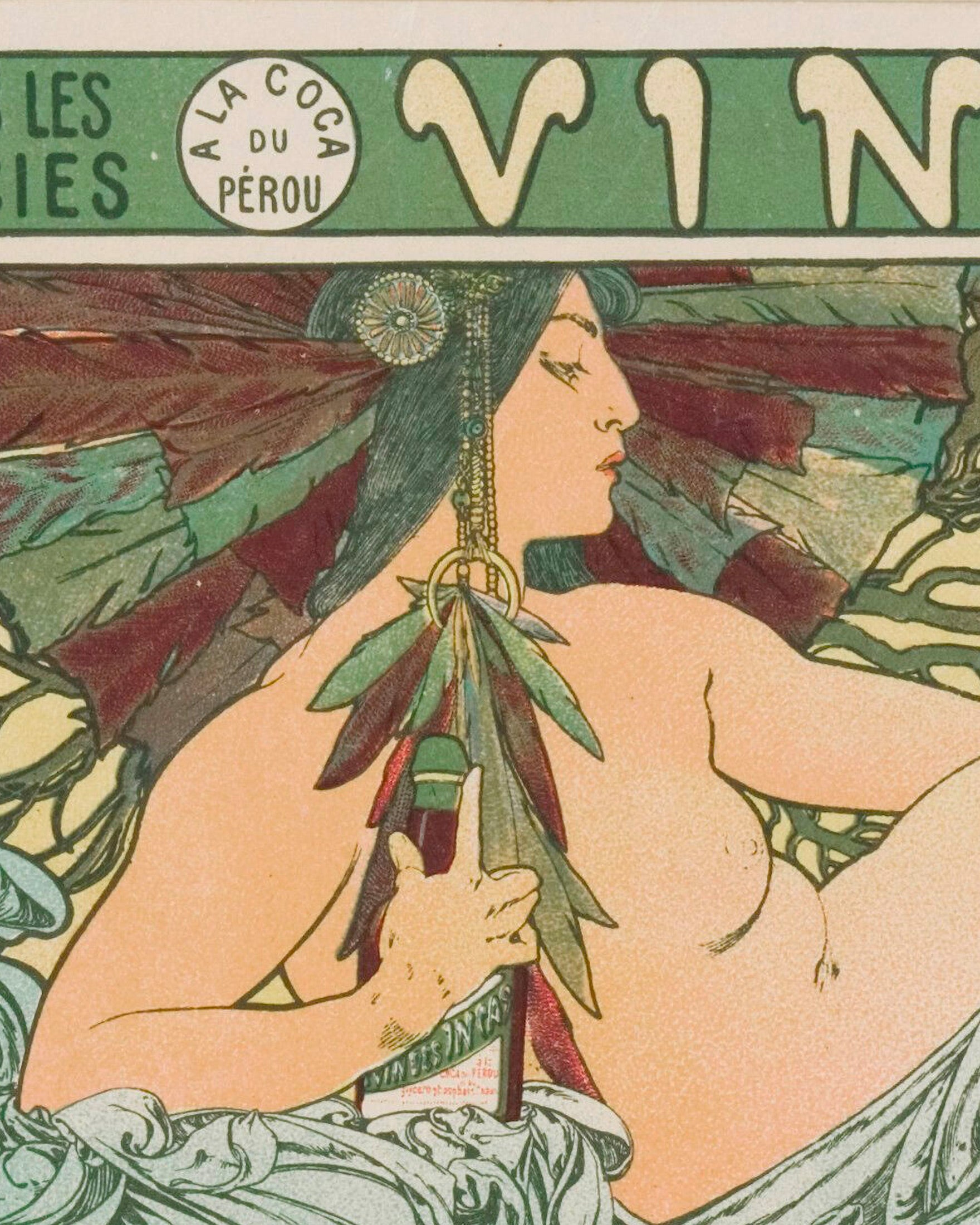 Poster di Alfons Mucha, Vino degli Inca