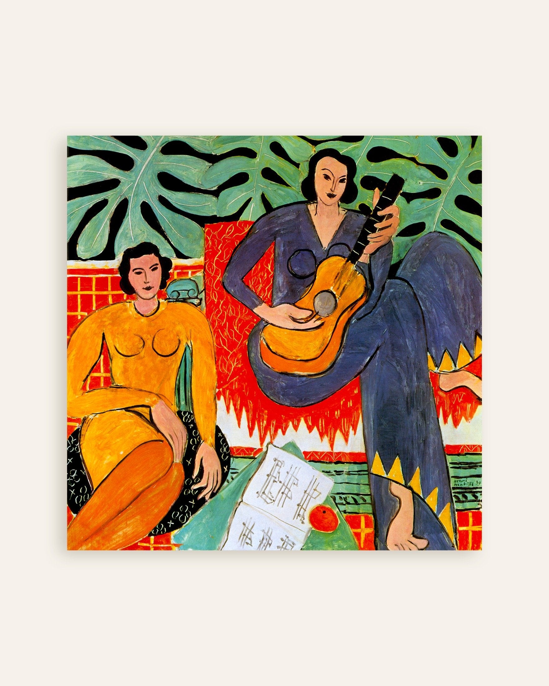 Poster of Music (1939) by Henri Matisse, thumbnail