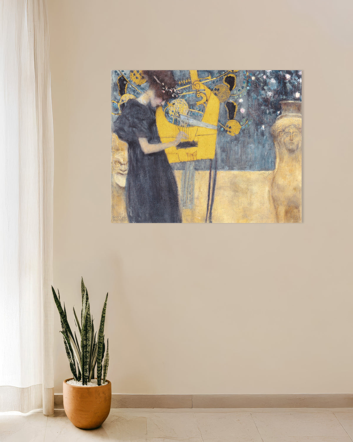 Poster La musica I (1895) di Gustav Klimt