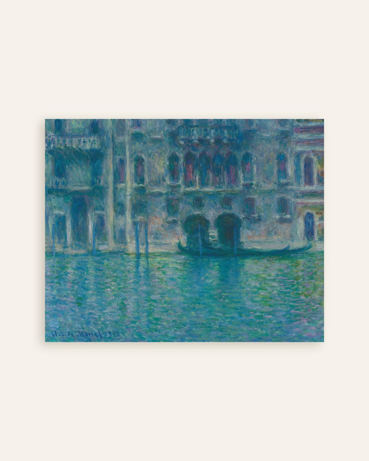 Poster Palazzo da Mula, Venezia (1908) di Claude Monet, miniatura