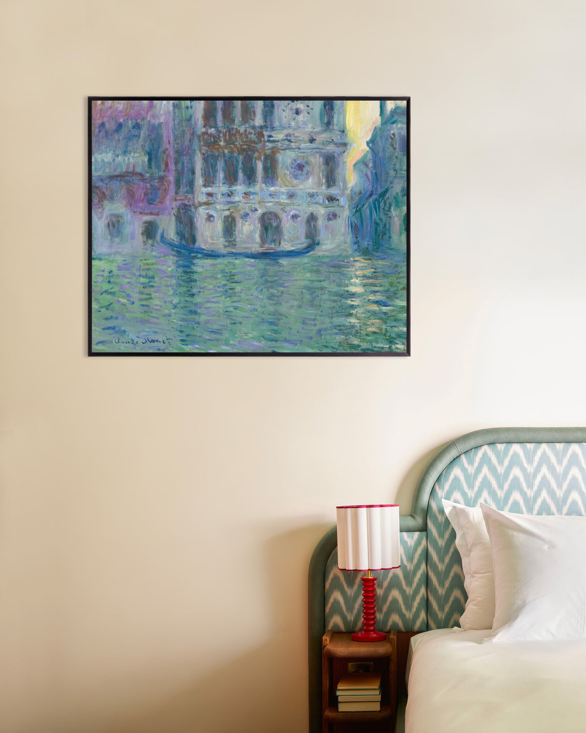 Poster Palazzo Dario (1908) di Claude Monet con cornice in metallo