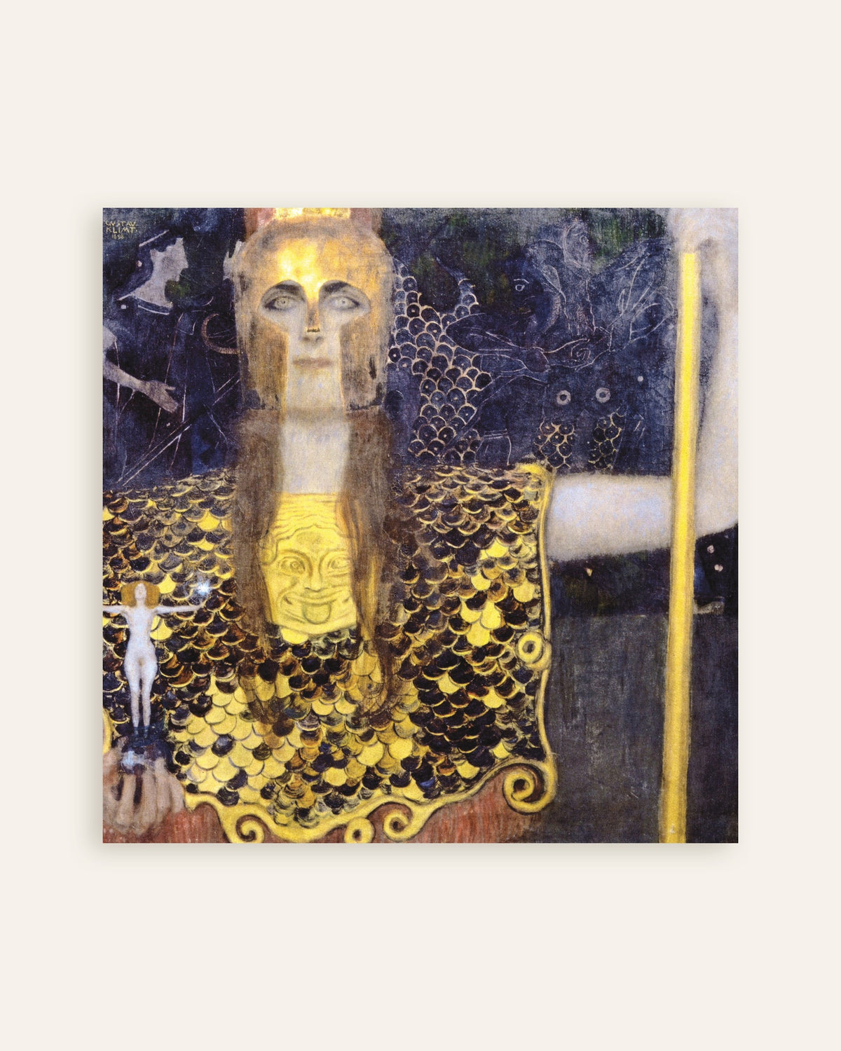Poster di Pallade Atena (1898) di Gustav Klimt, miniatura
