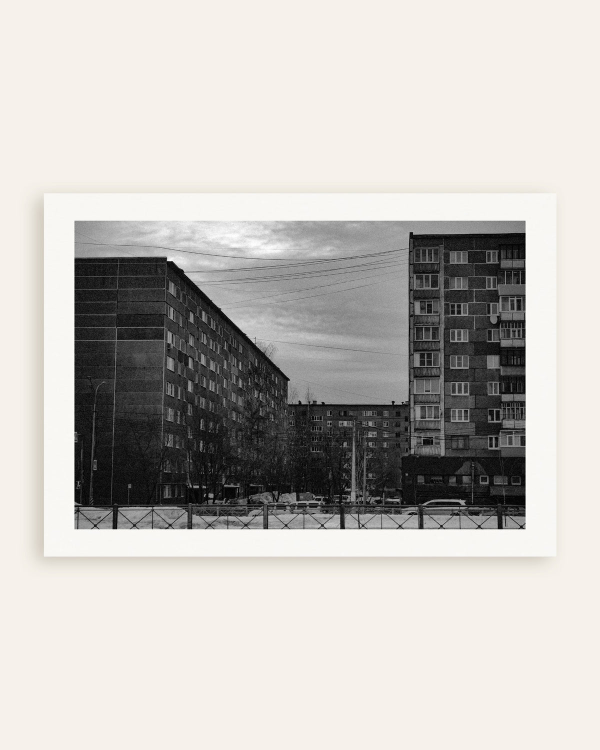 Poster «Palazzi prefabbricati in inverno», miniatura