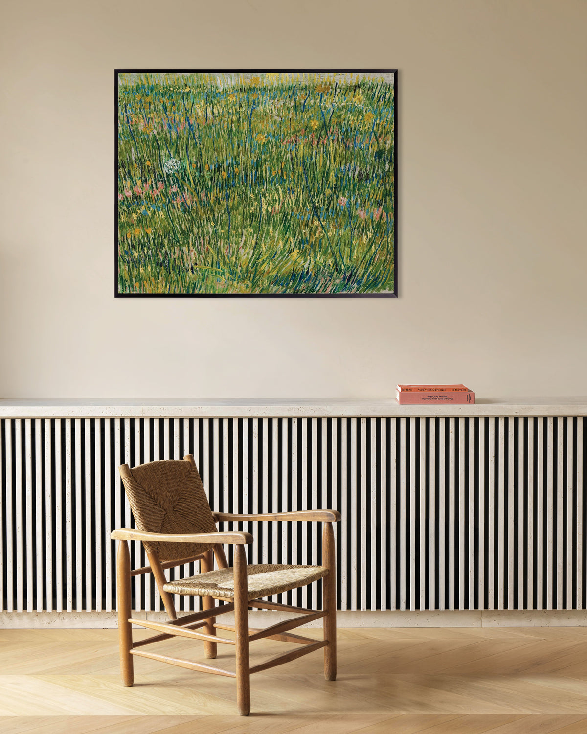 Poster di Ciuffo d’erba (1887) di Vincent van Gogh, con cornice in metallo