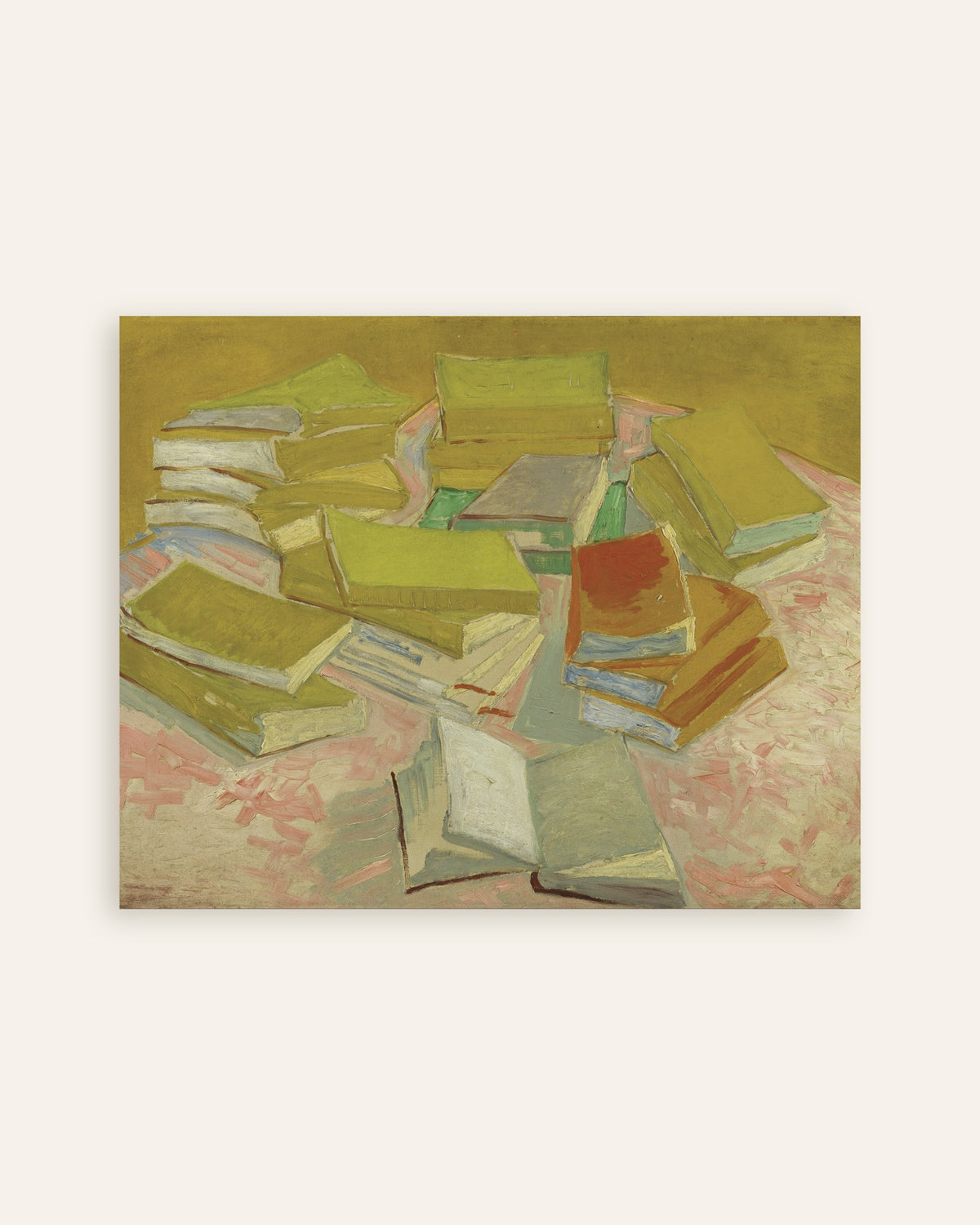 Poster di Pile di romanzi francesi (1887) di Vincent van Gogh, miniatura