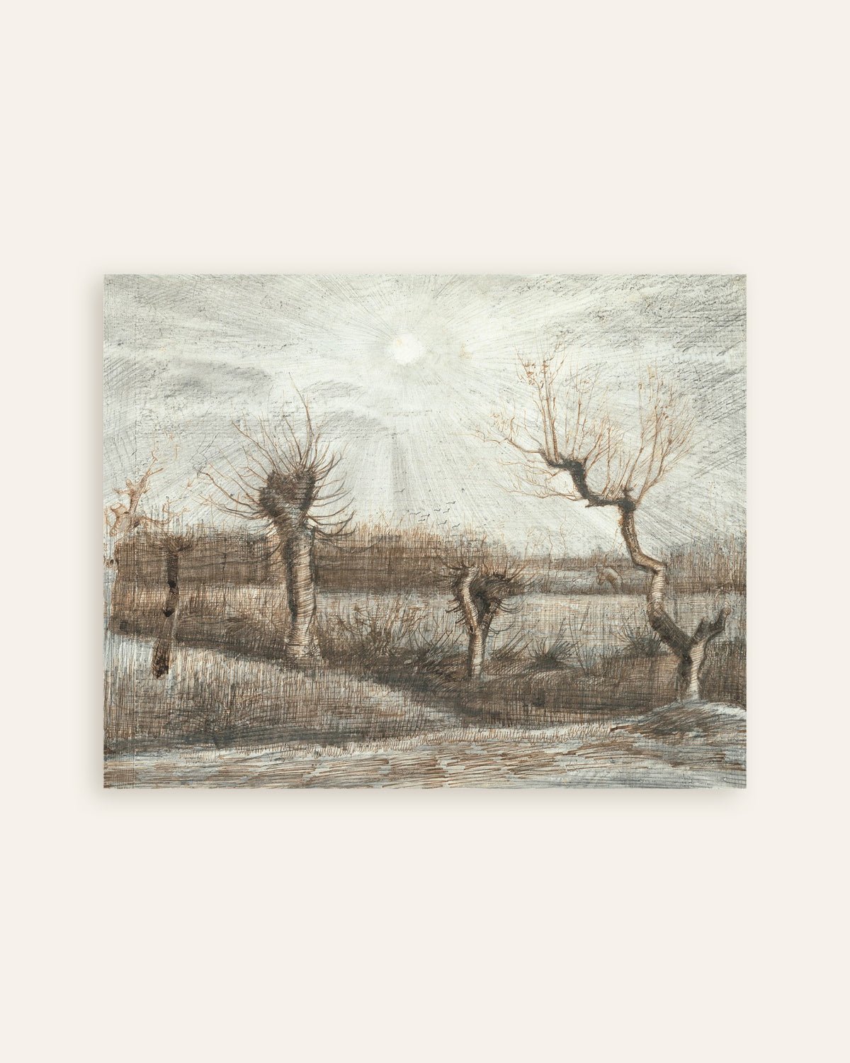Poster di Salici potati (1884) di Vincent van Gogh, miniatura