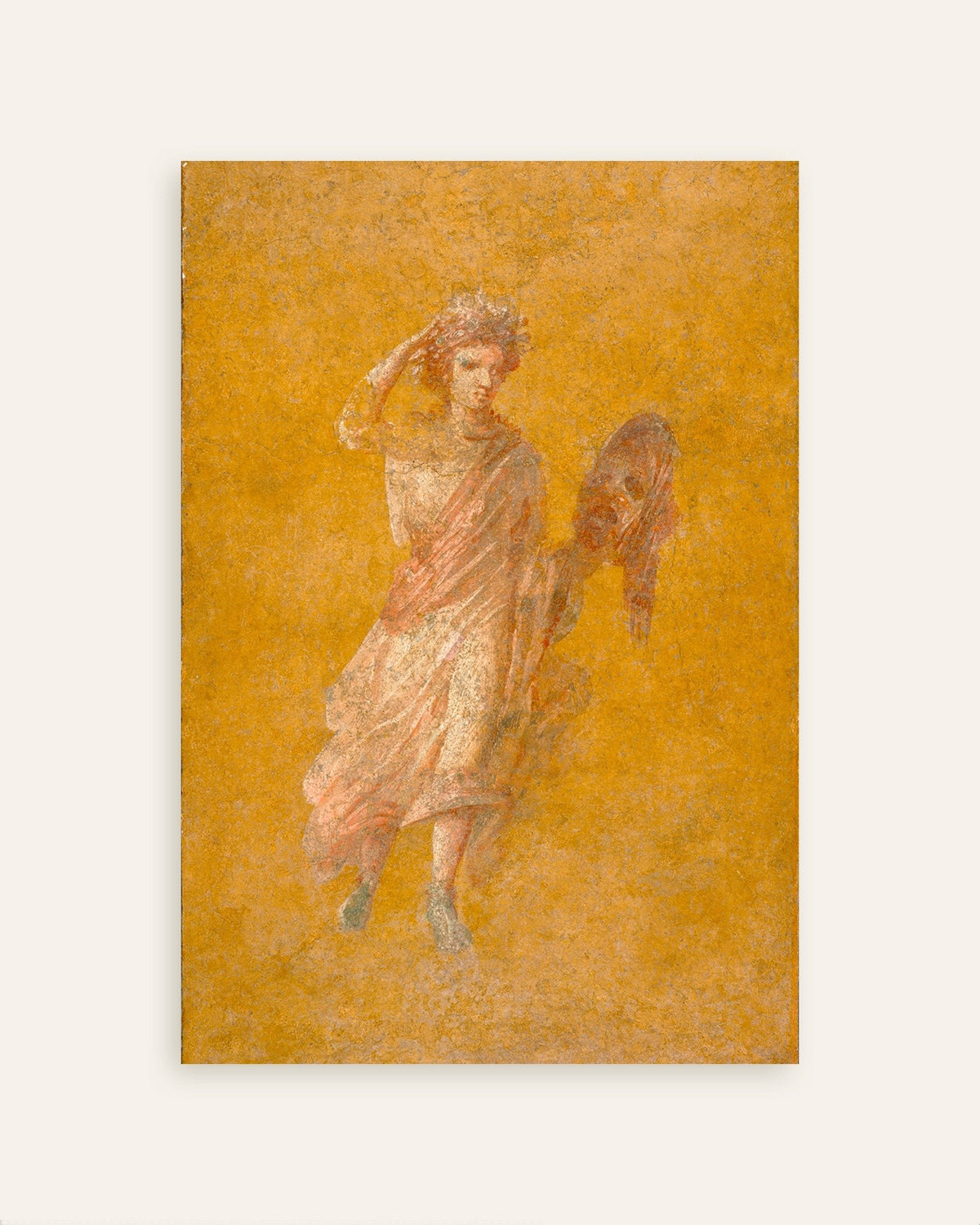 Poster del frammento d'affresco della musa Melpomene, Pompei, uno dei poster del set