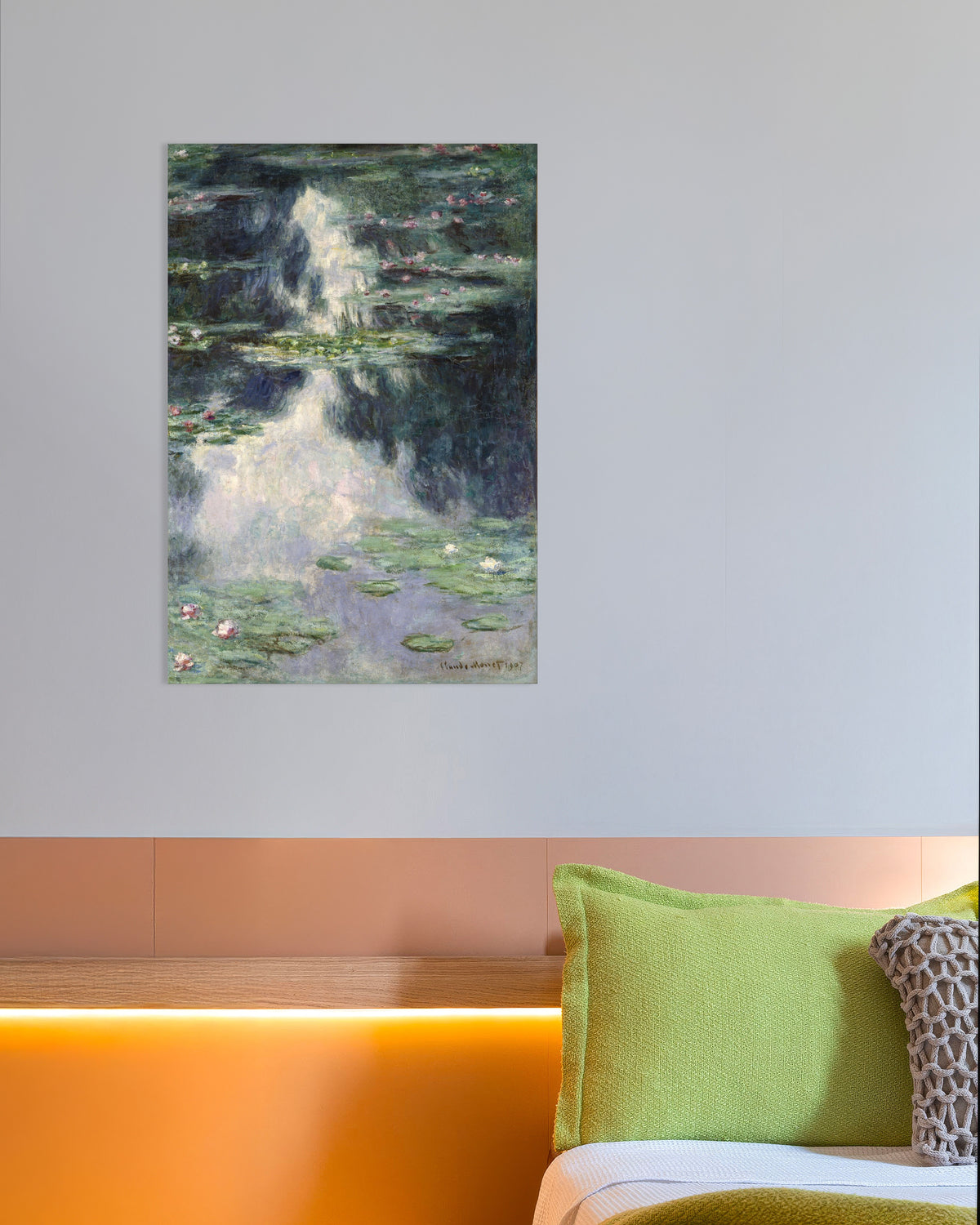 Poster Stagno con ninfee (1907) di Claude Monet