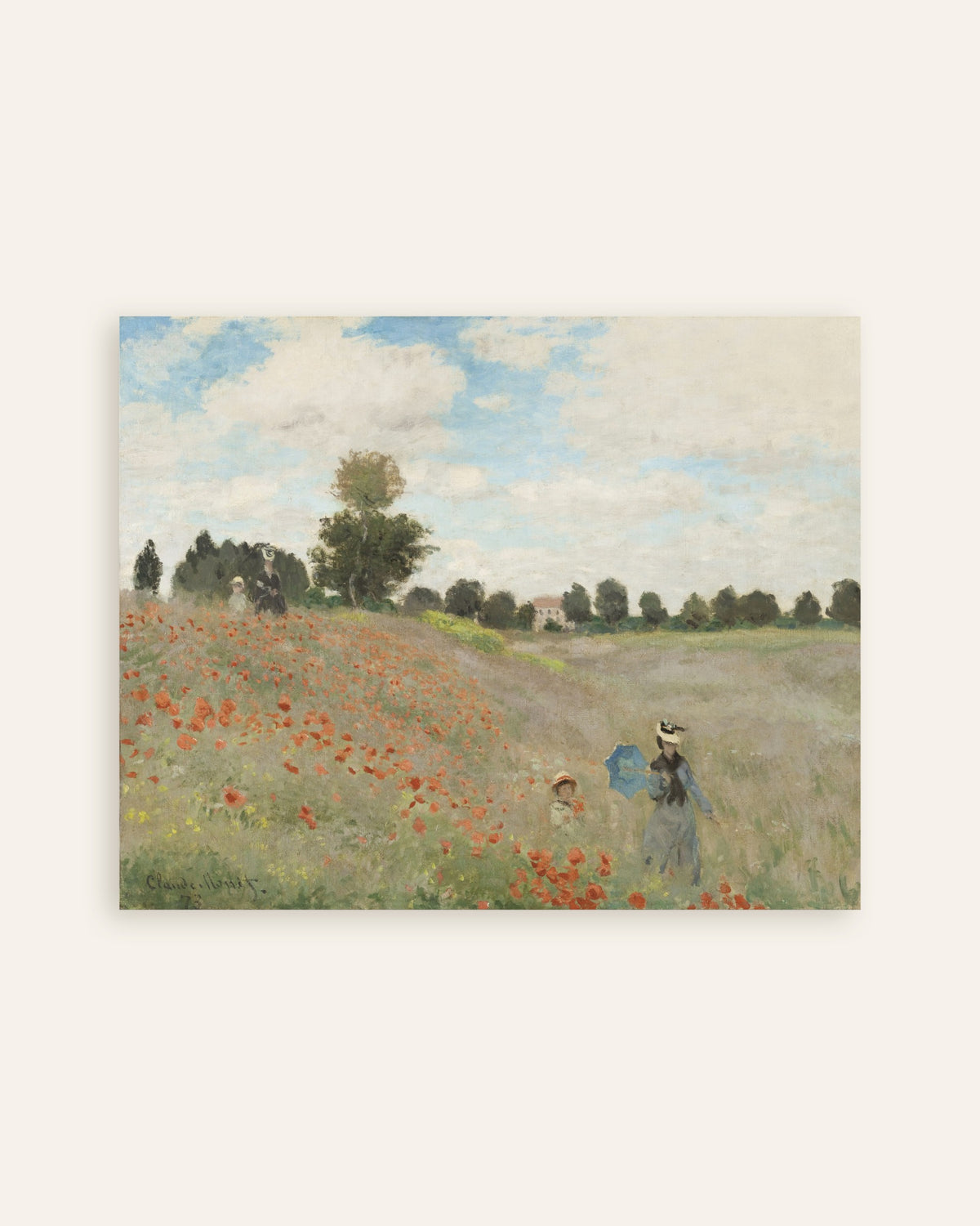 Poster Papaveri (1873) di Claude Monet, miniatura