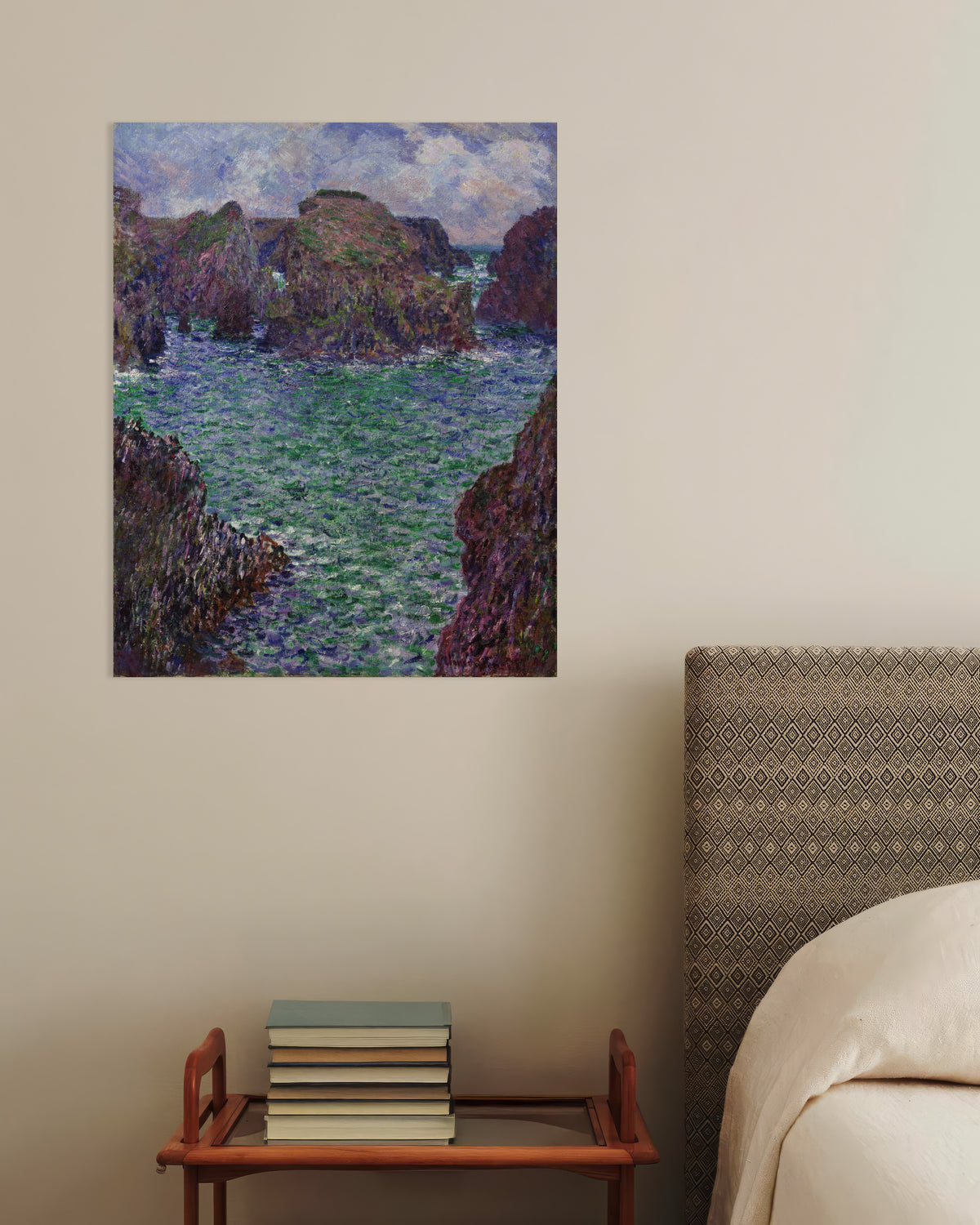 Poster Port-Goulphar, Belle-Île (1887) di Claude Monet