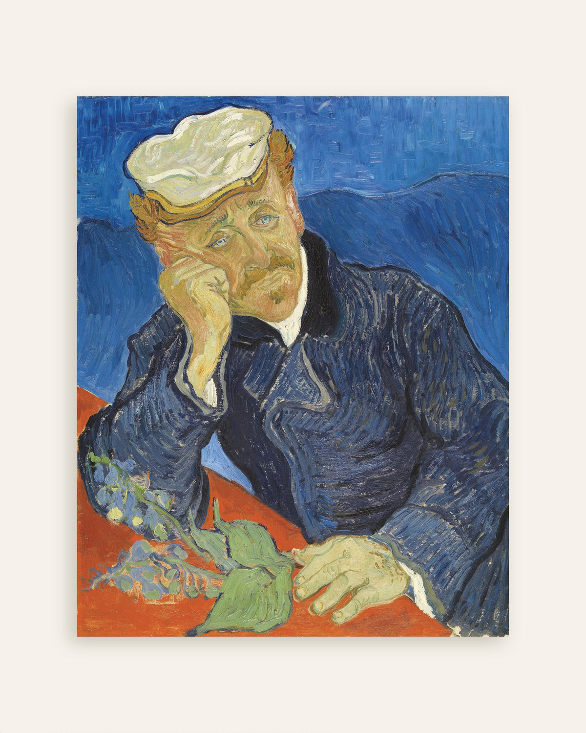 Poster di Ritratto del dottor Gachet (1890) di Vincent van Gogh, miniatura