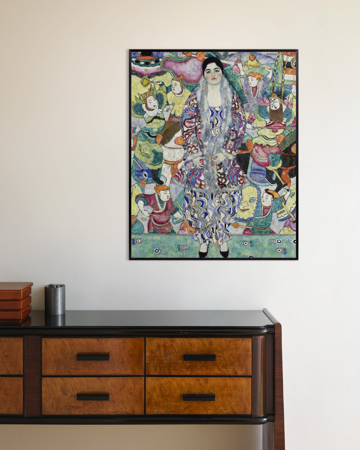 Poster di Ritratto di Friederike Maria Beer (1916) di Gustav Klimt, con cornice in metallo