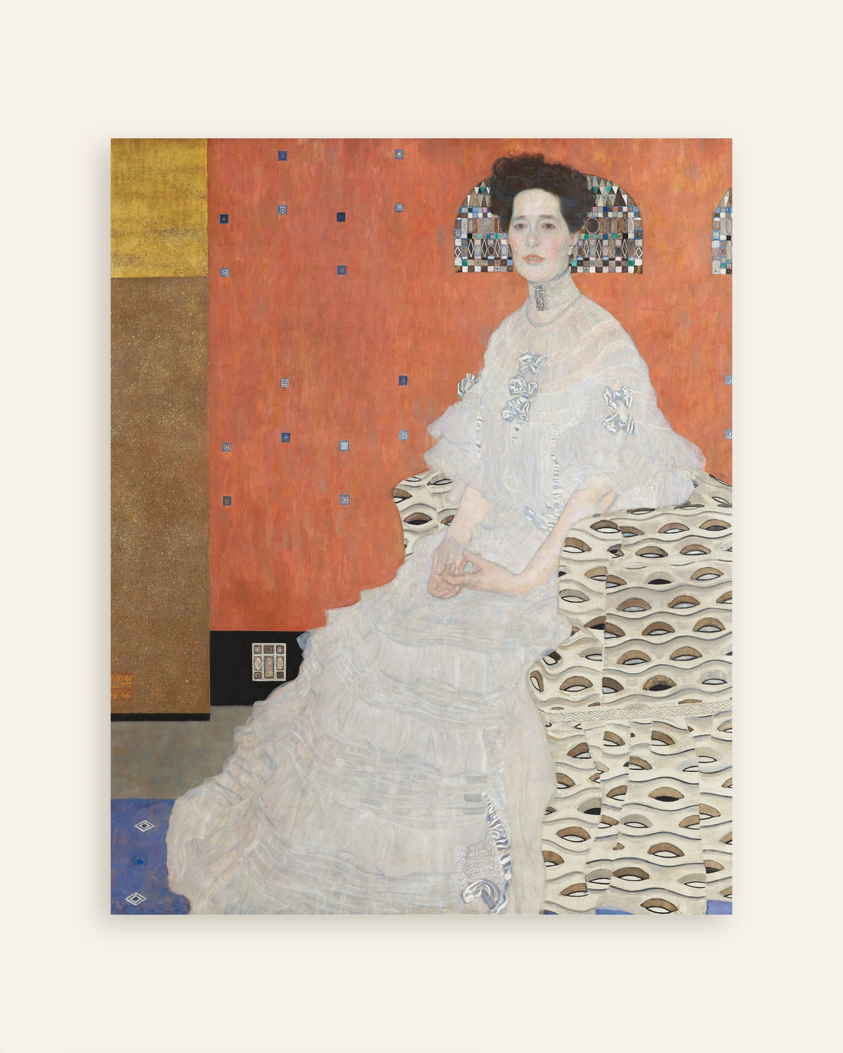 Poster Ritratto di Fritza Riedler (1906) di Gustav Klimt, miniatura