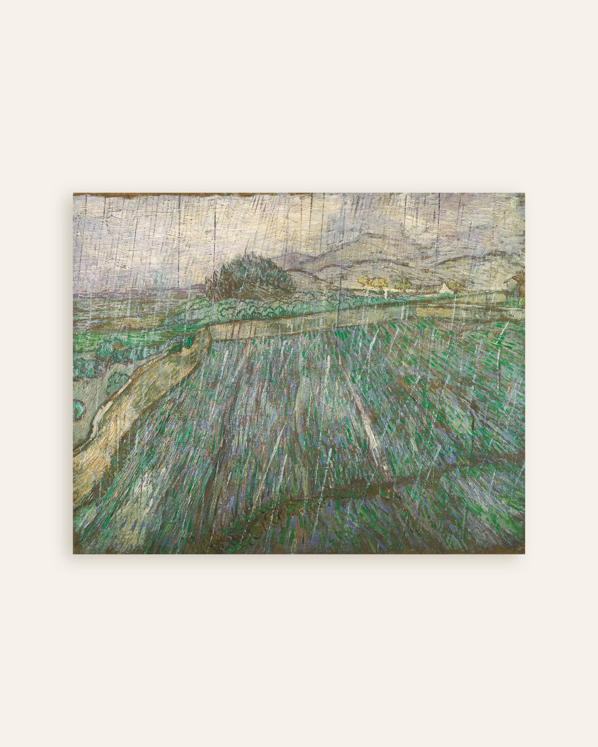 Poster di Pioggia (1889) di Vincent van Gogh, miniatura