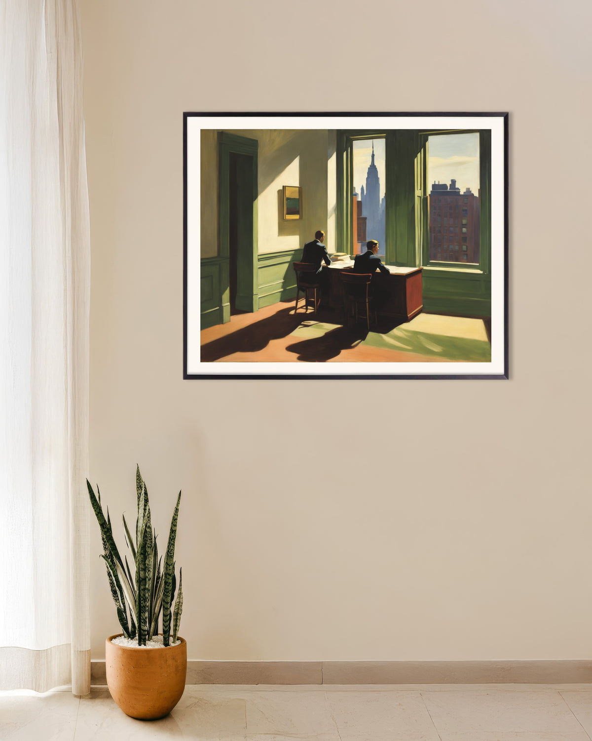 Poster di Pittura americana realistica del XX secolo, con cornice in metallo