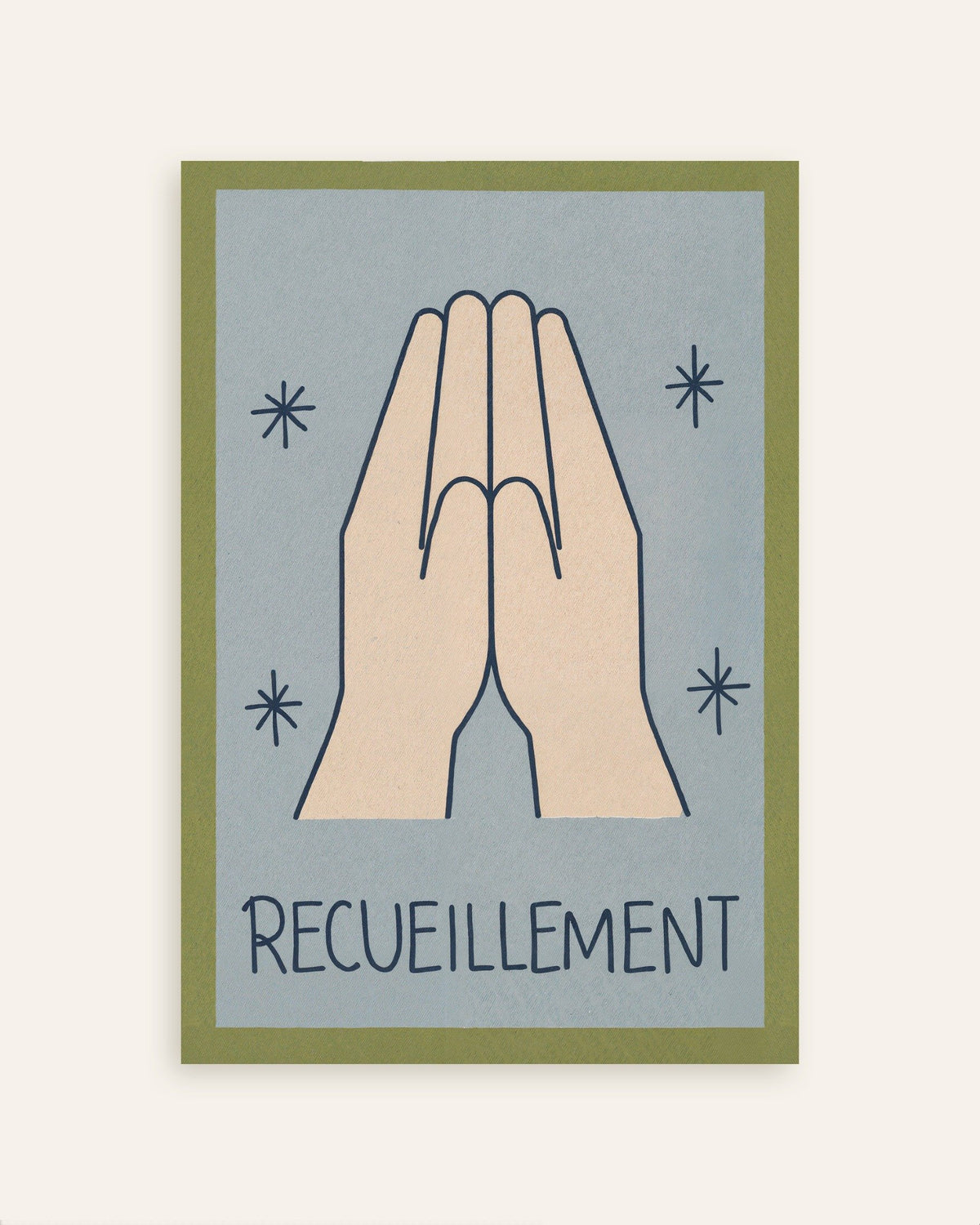 Poster Raccoglimento - Poster minimalista a linee sottili, miniatura