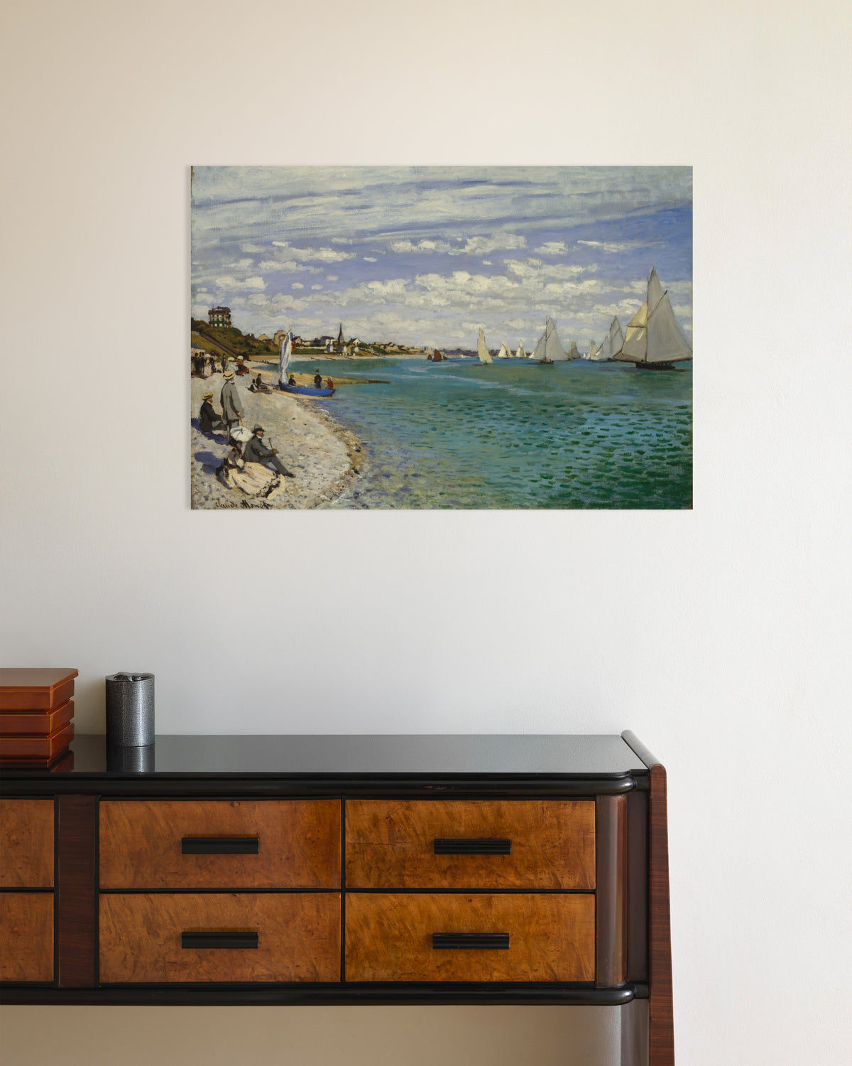 Poster Regata a Sainte-Adresse (1867) di Claude Monet