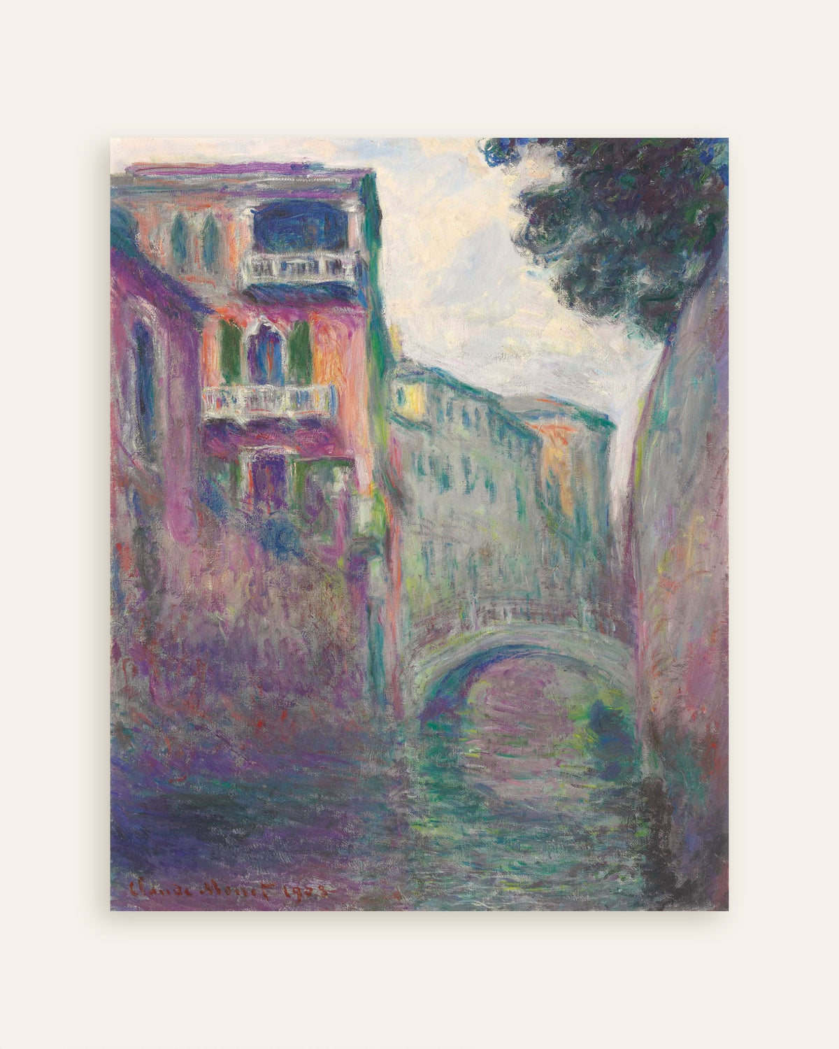 Poster Rio della Salute (1908) di Claude Monet, miniatura