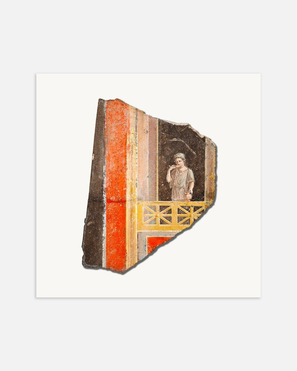 Poster dell'affresco romano della donna al balcone, Secondo Stile