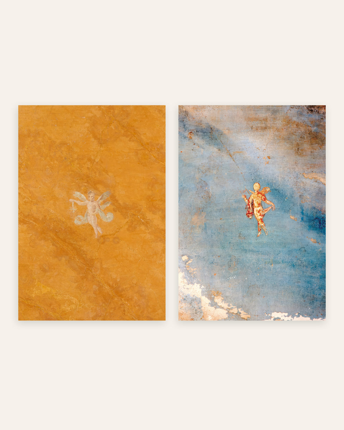 Poster affreschi romani, set da 2: Cupido e Psiche, senza cornice