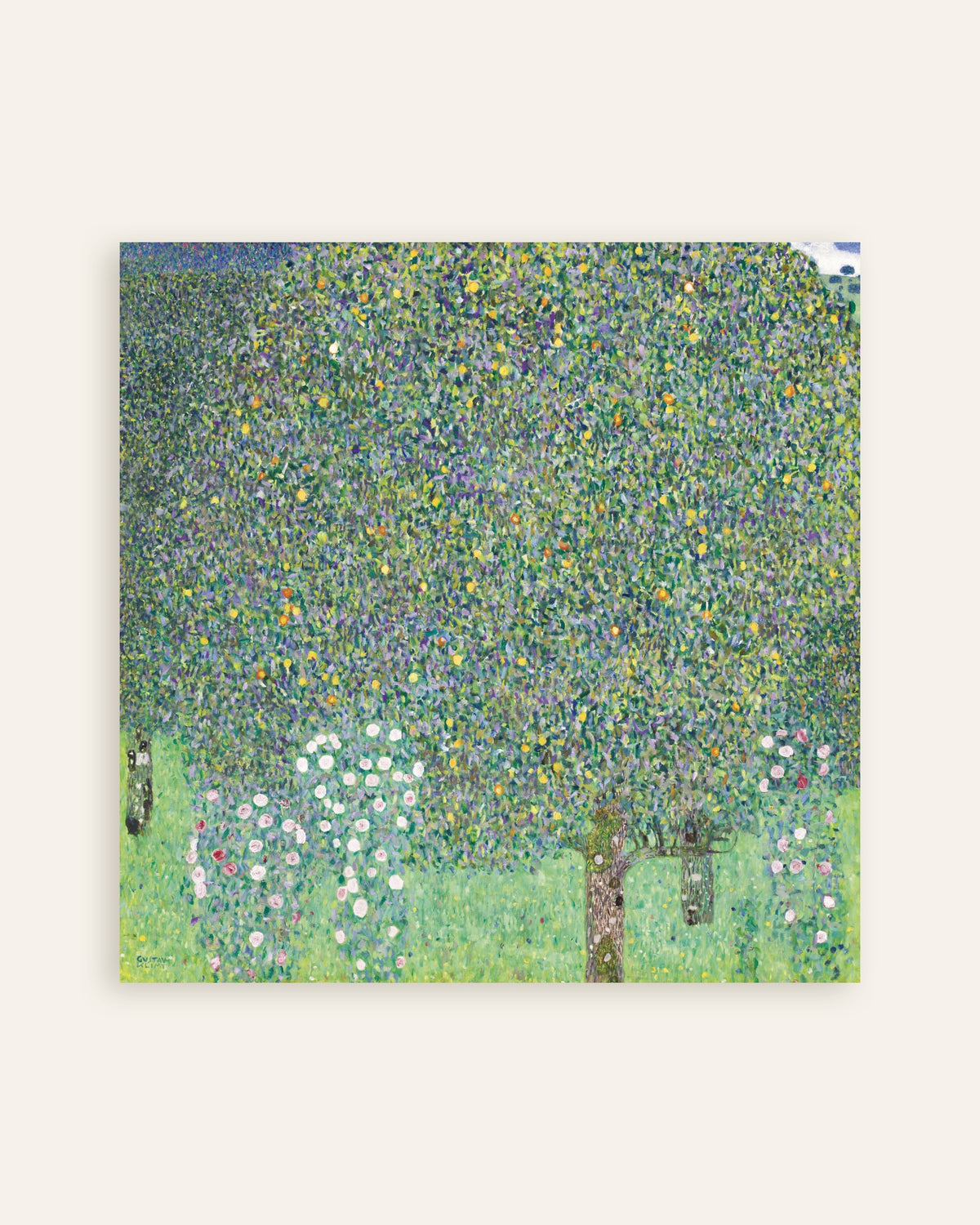 Poster Rose sotto gli alberi (1905) di Gustav Klimt, miniatura