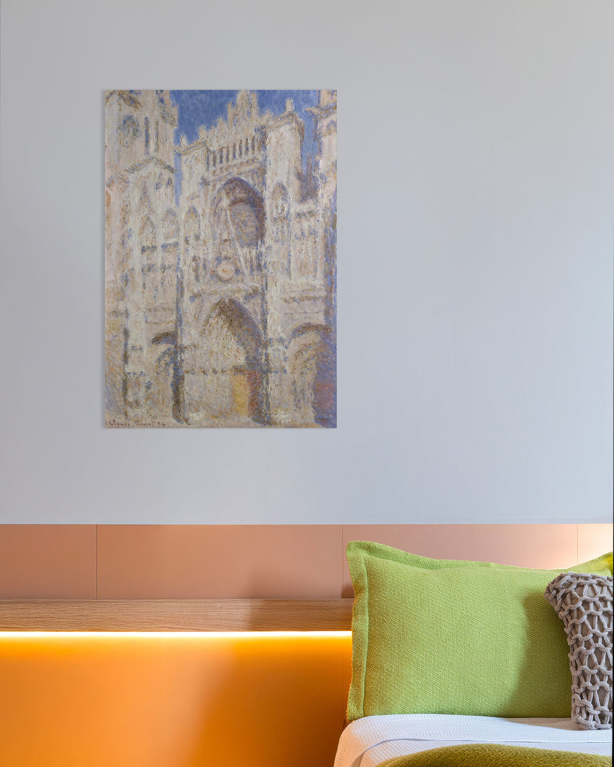 Poster La cattedrale di Rouen, il portale, pieno sole (1894) di Claude Monet