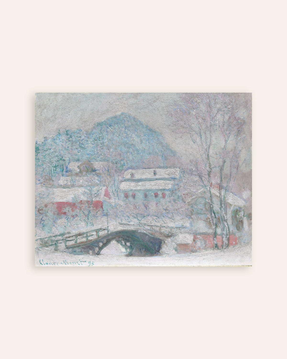 Poster Sandvika, Norvegia (1895) di Claude Monet, miniatura