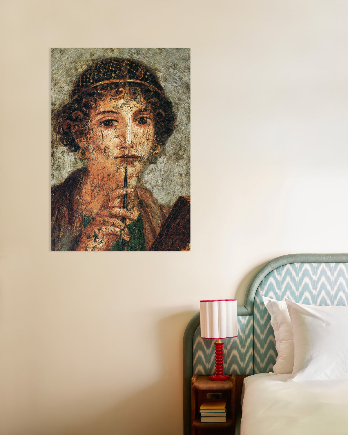 Poster dettaglio dell’affresco di Saffo