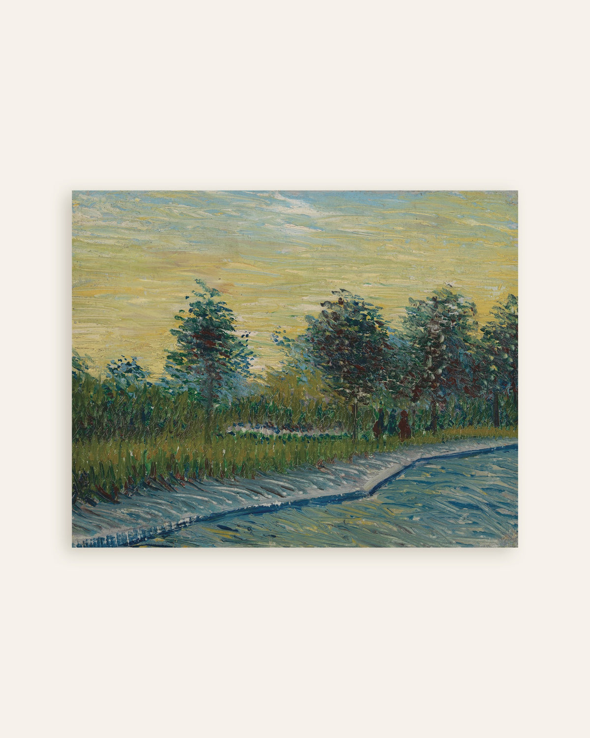 Poster: Piazza Saint-Pierre al tramonto (1887) di Vincent van Gogh, miniatura