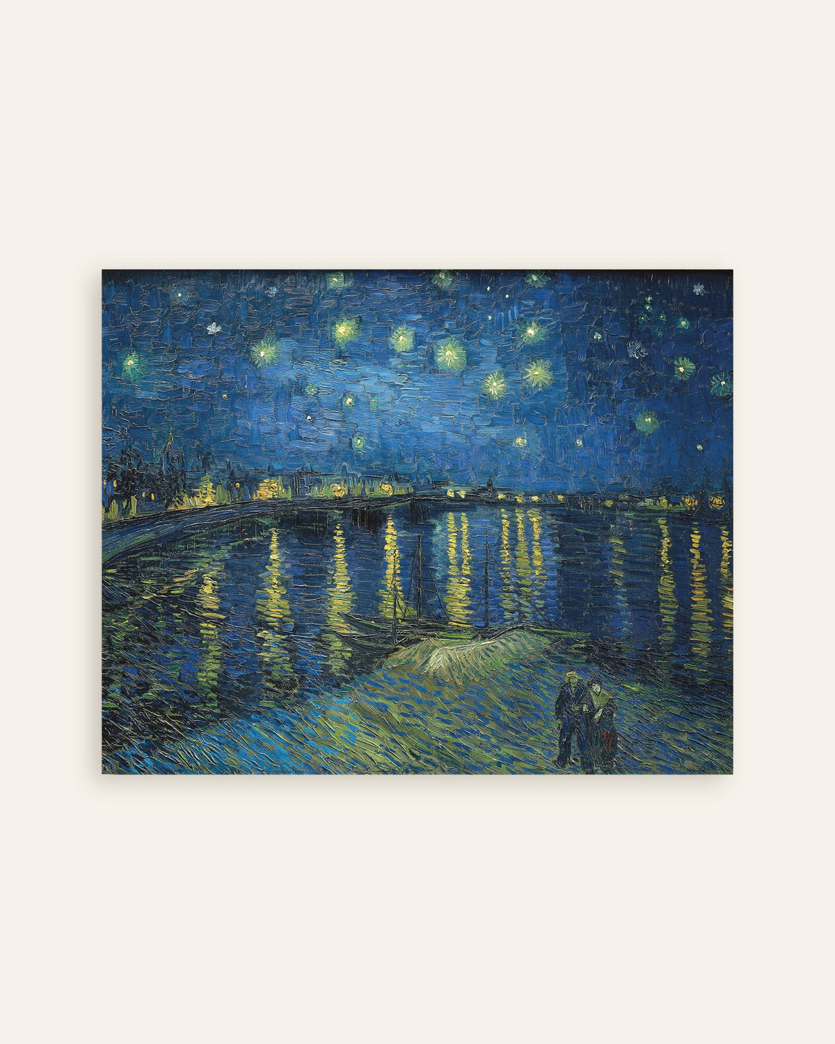 Poster di Notte stellata sul Rodano (1888) di Vincent van Gogh, miniatura