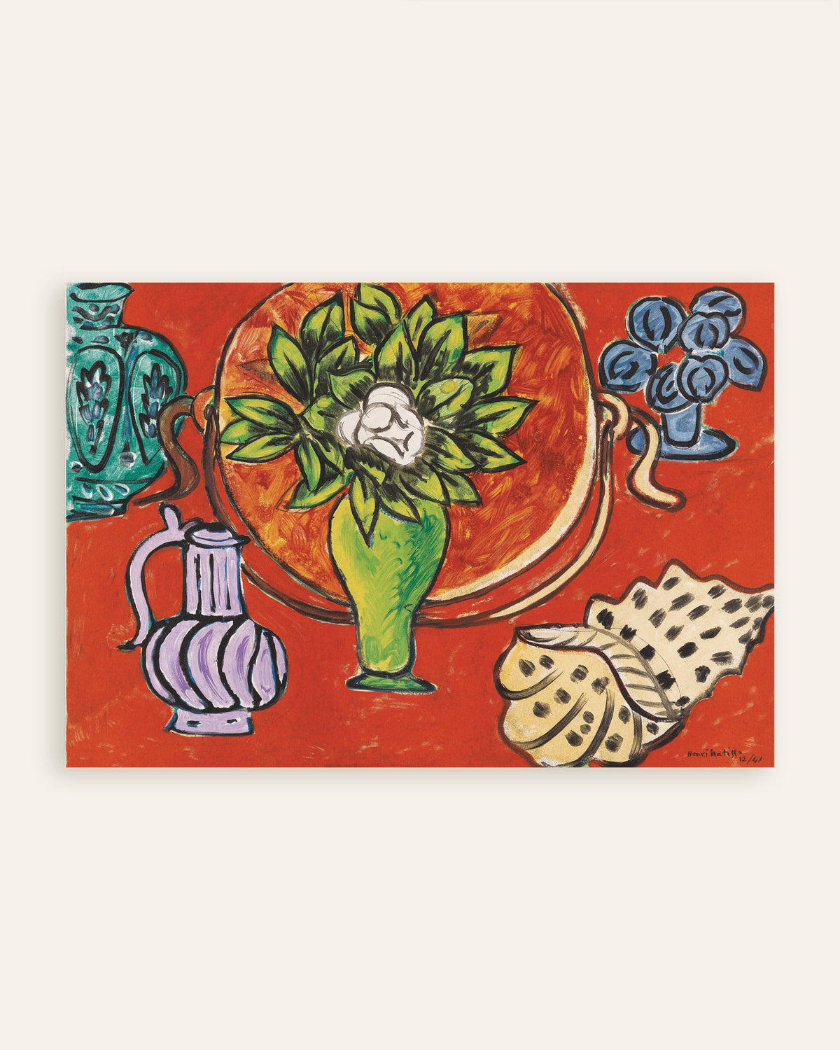 Poster di Natura morta con magnolia (1941) di Henri Matisse, miniatura