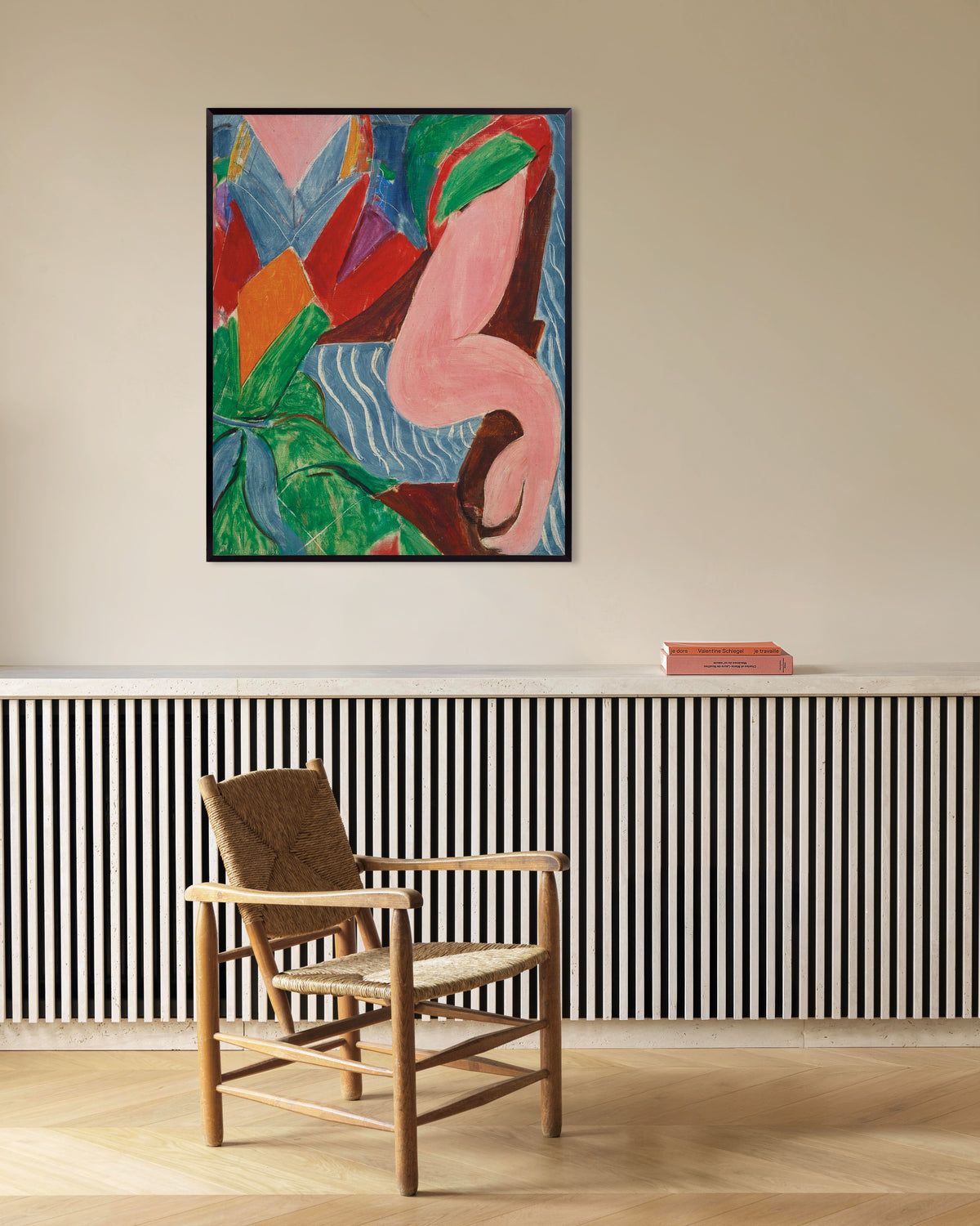 Poster di Il braccio (1938) di Henri Matisse, con cornice in metallo