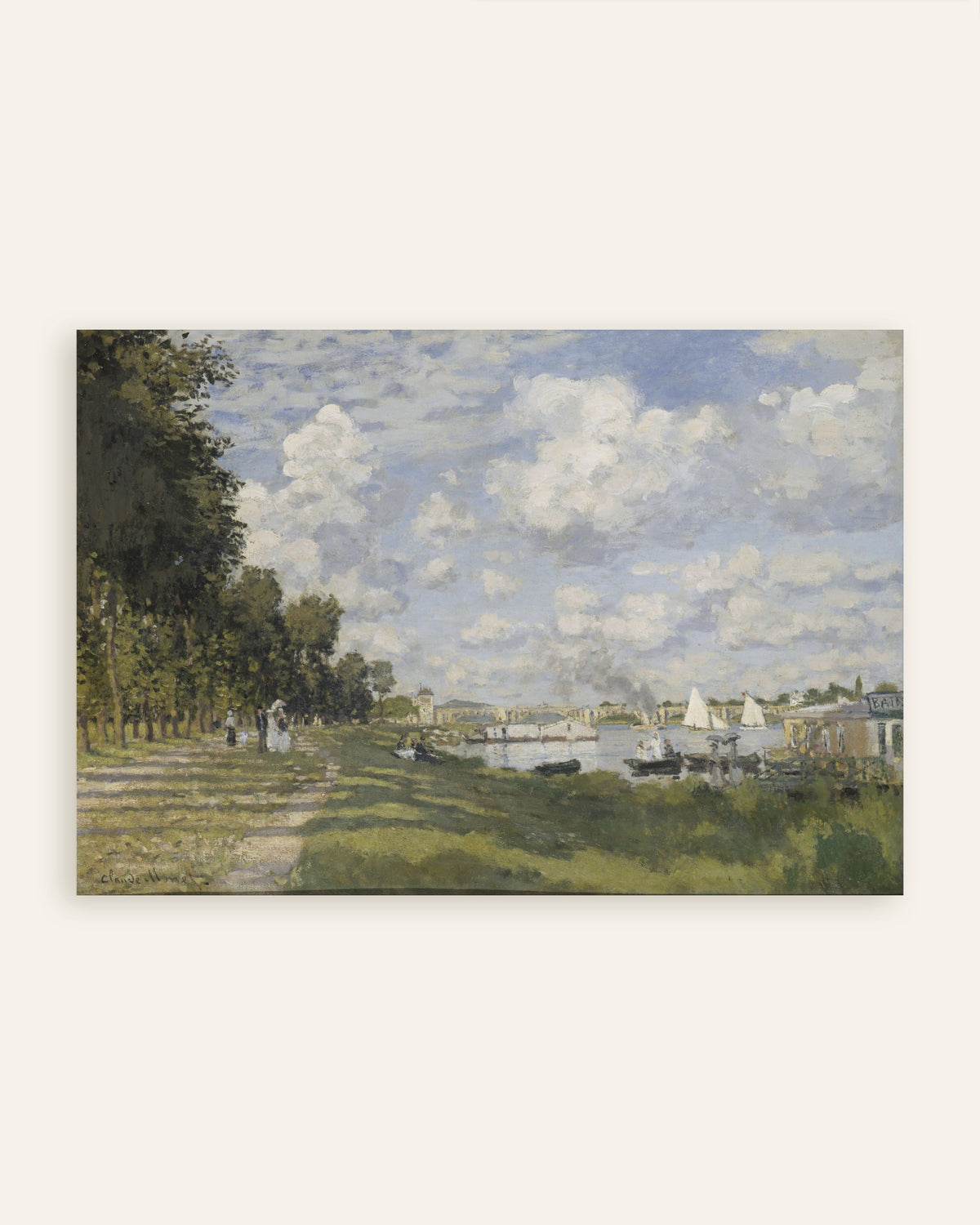Poster Il bacino di Argenteuil (circa 1872) di Claude Monet, miniatura