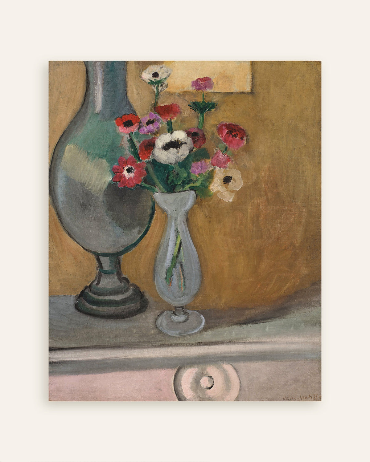 Poster di Il bouquet di anemoni (1918) di Henri Matisse, miniatura
