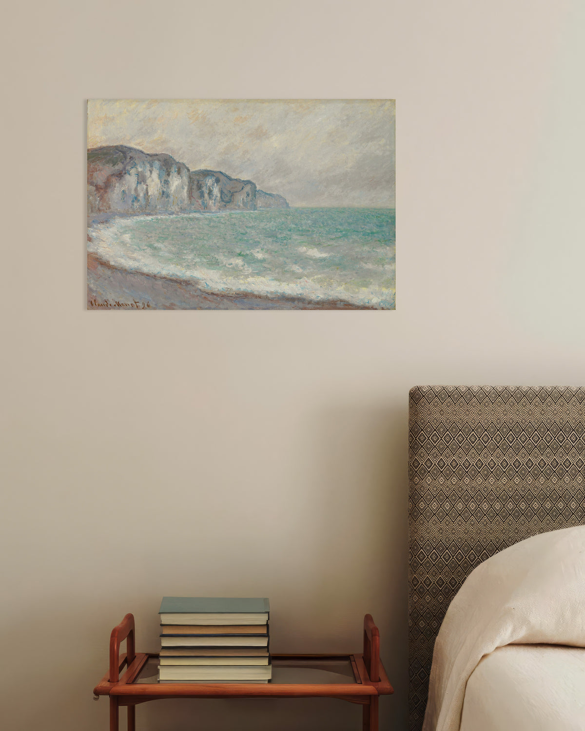 Poster La scogliera di Pourville (1896) di Claude Monet